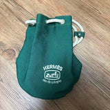 エルメス HERMES キャンバス 巾着ワンショルダーバッグ