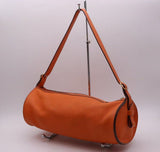 【中古】HERMES エルメス ドレミ 33 ハンドバッグ ショルダー レザー トリヨンクレマンス オレンジ □H  保存袋付き